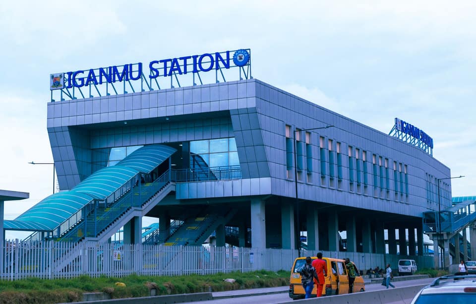 Iganmu Station on the Lagos Blue Line